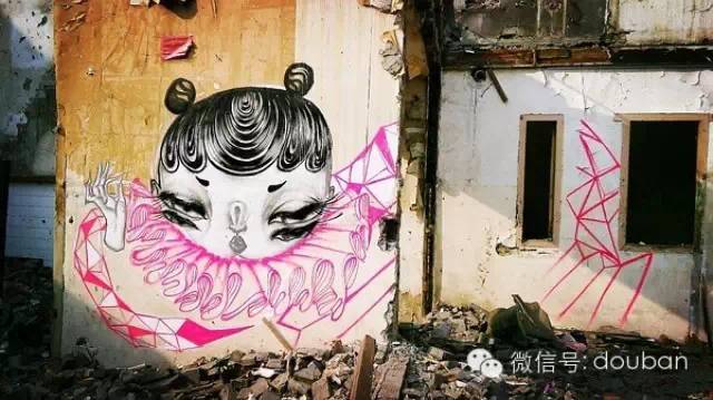 Graffiti Art on the demolition site